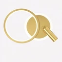 VenCore Novaris Gold 6093-20072 - Μοντέρνο Επιτοίχιο Φωτιστικό Απλίκα LED 12W Χρυσό Αλουμίνιο με Ρυθμιζόμενο CCT