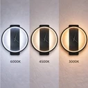 VenCore Chronor White 6093-20084 - Μοντέρνα Επιτοίχια Απλίκα LED 12W (Λευκό Αλουμίνιο, Ρυθμιζόμενο CCT)