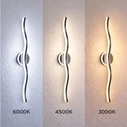 VenCore Velaris White 6093-20151 - Modern LED Wall Sconce 40cm 10W White Aluminum with Adjustable CCT (Warm/Daylight/Cool)