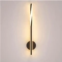 VenCore Twynor Black 6093-20154 - Επίτοιχο Φωτιστικό Απλίκα LED 40cm 10W Μαύρο (Ρυθμιζόμενο CCT)