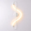 VenCore Fluvaris White 6093-20171 - Επιτοίχιο Φωτιστικό Απλίκα LED 12W με Ρυθμιζόμενο CCT (Θερμό/Φυσικό/Ψυχρό) Λευκό Αλουμίνιο