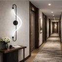VenCore Fluvaris Silver 6093-20172 - Modern Wall LED Sconce 12W Silver Aluminum with Adjustable CCT