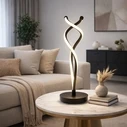 VenCore Duvalis Black 2792-20013 - Modern Table LED Lamp 12W Black Aluminum with Adjustable CCT (Warm/Neutral/Cool) - Controller with Cable
