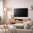 VenCore Elor Black 6091-20019 - Μοντέρνο Επιδαπέδιο Φωτιστικό Μονόφωτο Μαύρο Αλουμίνιο με Μπεζ Καπέλο