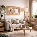 VenCore Elor White 6091-20020 - Επιδαπέδιο Φωτιστικό Μονόφωτο Λευκό Αλουμίνιο με Μπεζ Καπέλο