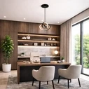 VenCore Loop Silver 6089-20008 - Modern Pendant Ceiling LED Light 18W Silver Aluminum with Adjustable CCT (Cool / Neutral / Warm)
