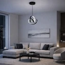 VenCore Loop Gold 6089-20009 - Μοντέρνο Κρεμαστό Φωτιστικό Οροφής LED 18W Χρυσό Αλουμίνιο με Ρυθμιζόμενο CCT