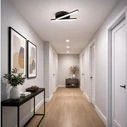 VenCore Crossline Gold 7741-20016 - Modern Ceiling LED Flush Mount 32W Gold Aluminum with Adjustable CCT (Warm/Neutral/Cool)