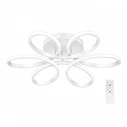 VenCore Lumeo White 7741-20022 - Modern LED Ceiling Light 60W White Aluminum Adjustable CCT with Remote - Ø60 x H12 cm