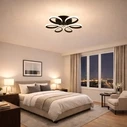 VenCore Lumeo White 7741-20022 - Modern LED Ceiling Light 60W White Aluminum Adjustable CCT with Remote - Ø60 x H12 cm