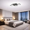 VenCore Nexar White 7741-20026 - Modern LED Ceiling Light 100W White Aluminum with Adjustable CCT and Remote - 85 x 45 x 10 cm