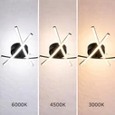 VenCore Zenith Silver 7741-20035 - Μοντέρνο Φωτιστικό Οροφής Πλαφονιέρα LED 45W Ασημί Αλουμίνιο με Ρυθμιζόμενο CCT & Χειριστήριο Φ51 x Υ10cm