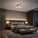 VenCore Zenith Gold 7741-20036 - Μοντέρνο Φωτιστικό Οροφής Πλαφονιέρα LED 45W Χρυσό Αλουμίνιο με Ρυθμιζόμενο CCT & Χειριστήριο - Φ51 x Υ10 cm