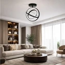 VenCore Orbital Gold 7741-20045 - Μοντέρνο Φωτιστικό Οροφής Πλαφονιέρα LED 45W Χρυσό Αλουμίνιο με Ρυθμιζόμενο CCT και Χειριστήριο - Φ39 x Υ42 cm