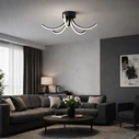 VenCore Vento Gold 7741-20048 - Μοντέρνο Φωτιστικό Οροφής Πλαφονιέρα LED 45W Χρυσό Αλουμίνιο με Ρυθμιζόμενο CCT (Θερμό/Φυσικό/Ψυχρό) - Φ53 x Υ16cm