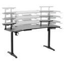 VenCore 2730-10005 Γραφείο Gaming Ρυθμιζόμενο Ύψος 160x60cm Μαύρο
