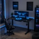 VenCore 2730-10007 - Gaming Adjustable Height Desk 120x60x72-112cm Black