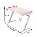 VenCore 2730-10011 - Μοντέρνο Γραφείο Gaming 140x60x74cm Ροζ