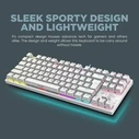 Gaming Πληκτρολόγιο Ενσύρματο Armaggeddon Mechanical MKA-2C NEO WHITE LINEAR RED SWITCH