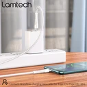 Καλώδιo USB Lamtech HQ UNBREAKABLE Type-C to Type-C WHITE 2M
