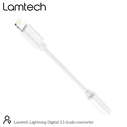 Αντάπτορας 3,5mm Lamtech Lightning Audio JACK WHITE