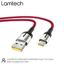 Καλώδιo USB Lamtech USB Type-C Data 5A 1,2M RED