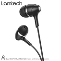 Handsfree Ακουστικά Lamtech FASHIONABLE 3,5mm EARPHONES Black