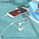 Handsfree Ακουστικά Lamtech Stereo 3,5mm JACK WHITE