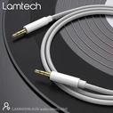 Καλώδιo 3,5mm Lamtech AUDIOCABLE BRAIDED 1m to 3.5mm SILVER