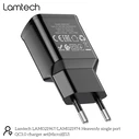 Φορτιστής Πρίζας Lamtech Quick Charger USB3.0 18W With Micro USB 1M Black