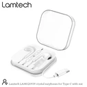 Handsfree Ακουστικά Lamtech TYPE-C with MICROPHONE White