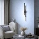 VenCore Stravon Black 6093-20110 - Μοντέρνο Επιτοίχιο Φωτιστικό LED 60cm 12W Μαύρο Αλουμίνιο