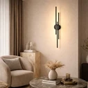 VenCore Stravon Black 6093-20110 - Μοντέρνο Επιτοίχιο Φωτιστικό LED 60cm 12W Μαύρο Αλουμίνιο