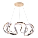 VenCore Nuvia Gold 7741-20033 - Modern LED Pendant Ceiling Light 45W Gold Aluminum Adjustable CCT with Remote - Ø48 x H18 cm