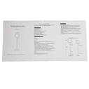 VenCore 2792-10009 Rechargeable CCT LED Table Lamp Light Blue Matte, Touch ON/OFF/Color, 1800mAh, Ø11 x H36 cm