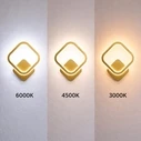 VenCore Elara Gold 6093-20012 - Μοντέρνο Επιτοίχιο Φωτιστικό Απλίκα LED 12W Χρυσό Αλουμίνιο με Ρυθμιζόμενο CCT