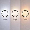 VenCore Noctis Black 6093-20013 - Μοντέρνο Επιτοίχιο Φωτιστικό LED 12W Μαύρο