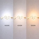 VenCore Nexora Gold 6093-20079 - Μοντέρνο Επιτοίχιο Φωτιστικό Απλίκα LED 38W Χρυσό Αλουμίνιο CCT