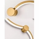 VenCore Nexora Gold 6093-20079 - Μοντέρνο Επιτοίχιο Φωτιστικό Απλίκα LED 38W Χρυσό Αλουμίνιο CCT