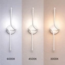 VenCore Aureon White 6093-20147 - Μοντέρνο Επιτοίχιο Φωτιστικό Απλίκα LED 12W CCT Λευκό Αλουμίνιο
