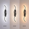 VenCore Zevora Black 6093-20134 - Μοντέρνο Επιτοίχιο Φωτιστικό Απλίκα LED 12W Μαύρο Αλουμίνιο με Ρυθμιζόμενο CCT