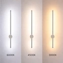 VenCore Serenor Silver 6093-20128 - LED Wall Light 7W 60cm Silver (Adjustable CCT)