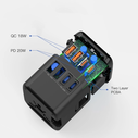Tech-Protect TA200 Travel Adapter EU / UK / US / AU 2xUSB-A, 2xUSB-C Black