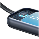 USAMS CD245 2-in-1 Wireless Charger for Apple Watch with 1200mAh Power Bank + USB-C Cable Titanium