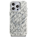 Karl Lagerfeld IML Karl Script Pattern MagSafe Apple iPhone 16 Pro white