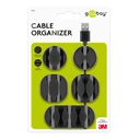 Οργανωτές Καλωδίων Goobay Σιλικόνης 70683, Φ5.4-7.8mm, μαύρο, 5τμχ