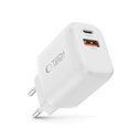 Tech-Protect NCA30 USB-A, USB-C Network Charger PD 30W / QC3.0 White