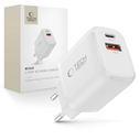 Tech-Protect NCA20 USB-A, USB-C Network Charger PD 20W / QC3.0 White