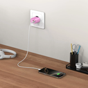 Tech-Protect NCA20 USB-A, USB-C Network Charger PD 20W / QC3.0 Baby Pink