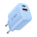 Tech-Protect NCA30 USB-A, USB-C Network Charger PD 30W / QC3.0 Baby Blue
